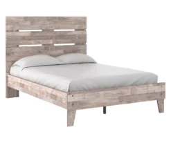 Signature Design By Ashley Neilsville Whitewash Full Panel Platform Bed