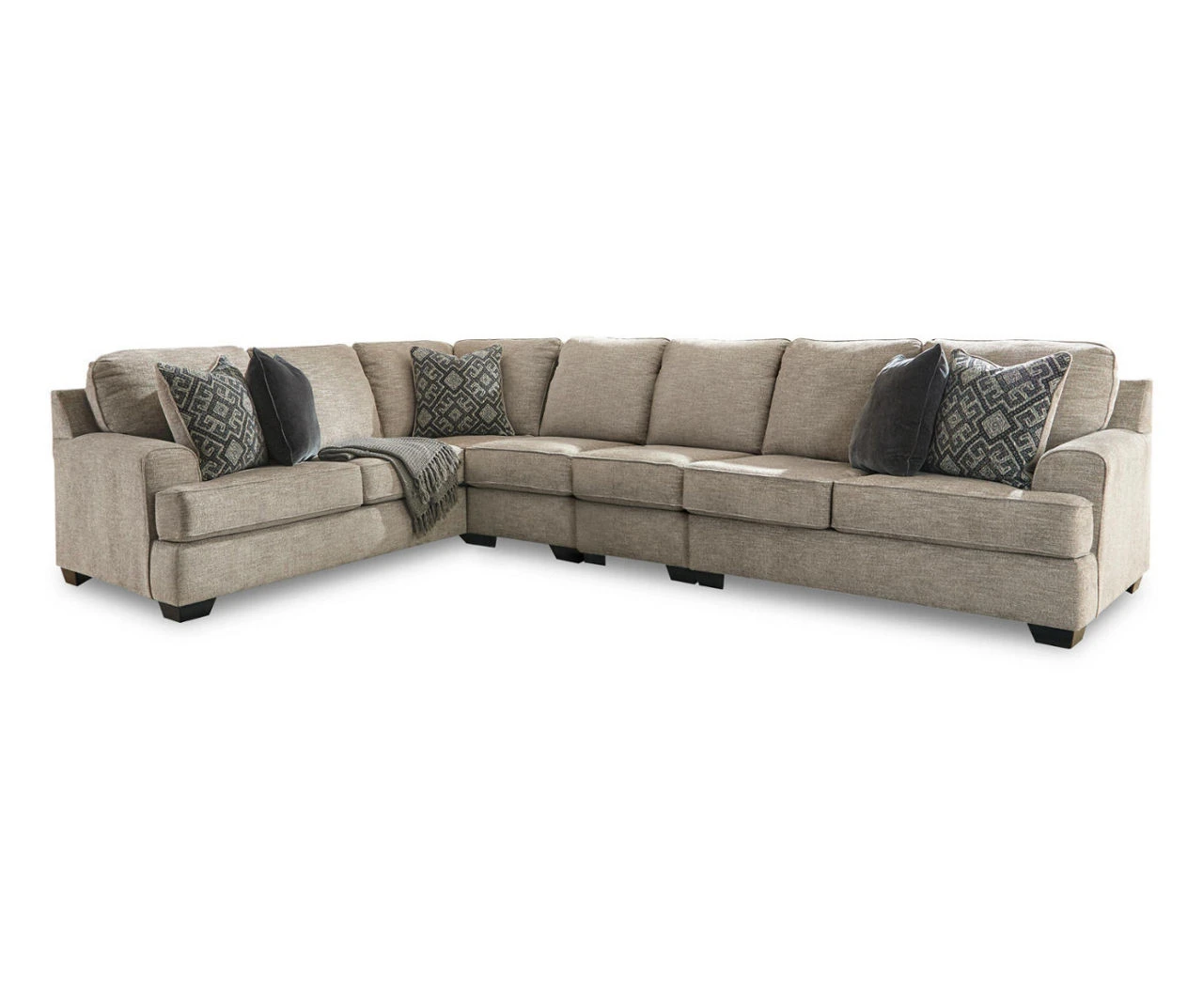 Signature Design By Ashley Bovarian Stone 4-Piece Sectional with Right-Facing Loveseat Signature Design By Ashley Bovarian Stone 4-Piece Sectional With Right-Facing Loveseat -Home Furniture Store combo860029