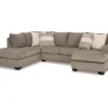 Signature Design By Ashley Creswell Gray Sectional With Left-Facing Chaise 2 Signature Design By Ashley Creswell Gray Sectional With Left-Facing Chaise -Home Furniture Store combo860032