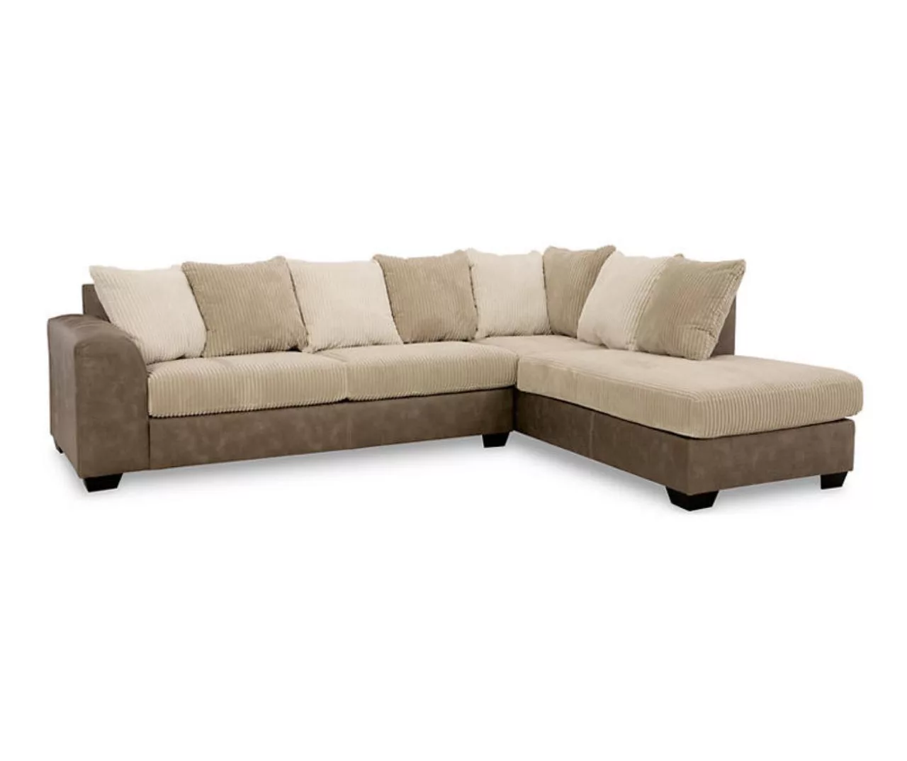 Signature Design By Ashley Keskin Corduroy Faux Leather Sectional with Right-Facing Chaise Signature Design By Ashley Keskin Corduroy Faux Leather Sectional With Right-Facing Chaise -Home Furniture Store combo870006