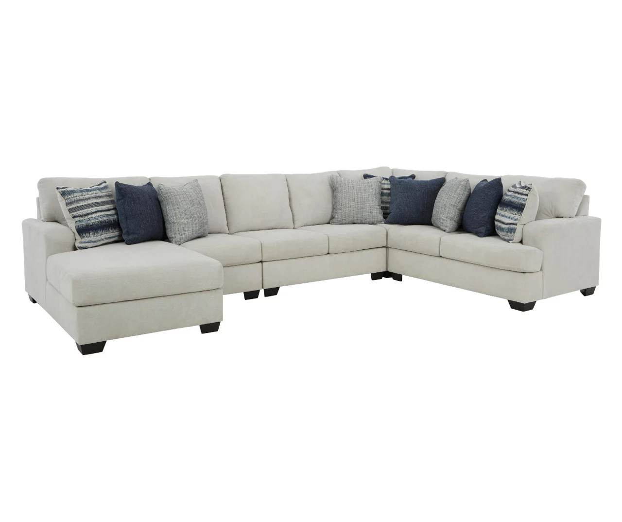 Signature Design By Ashley Lowder Stone 5-Piece Sectional with Left-Facing Chaise Signature Design By Ashley Lowder Stone 5-Piece Sectional With Left-Facing Chaise -Home Furniture Store combo870014