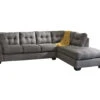 Signature Design By Ashley Maier Charcoal Full Sleeper Sectional With Right-Facing Chaise -Home Furniture Store combo870020