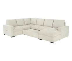 Signature Design By Ashley Millcoe Linen 3-Piece Sectional With Pop-Up Bed -Home Furniture Store combo870027 4