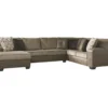 Signature Design By Ashley Abalone Faux Leather Sectional -Home Furniture Store combo880001