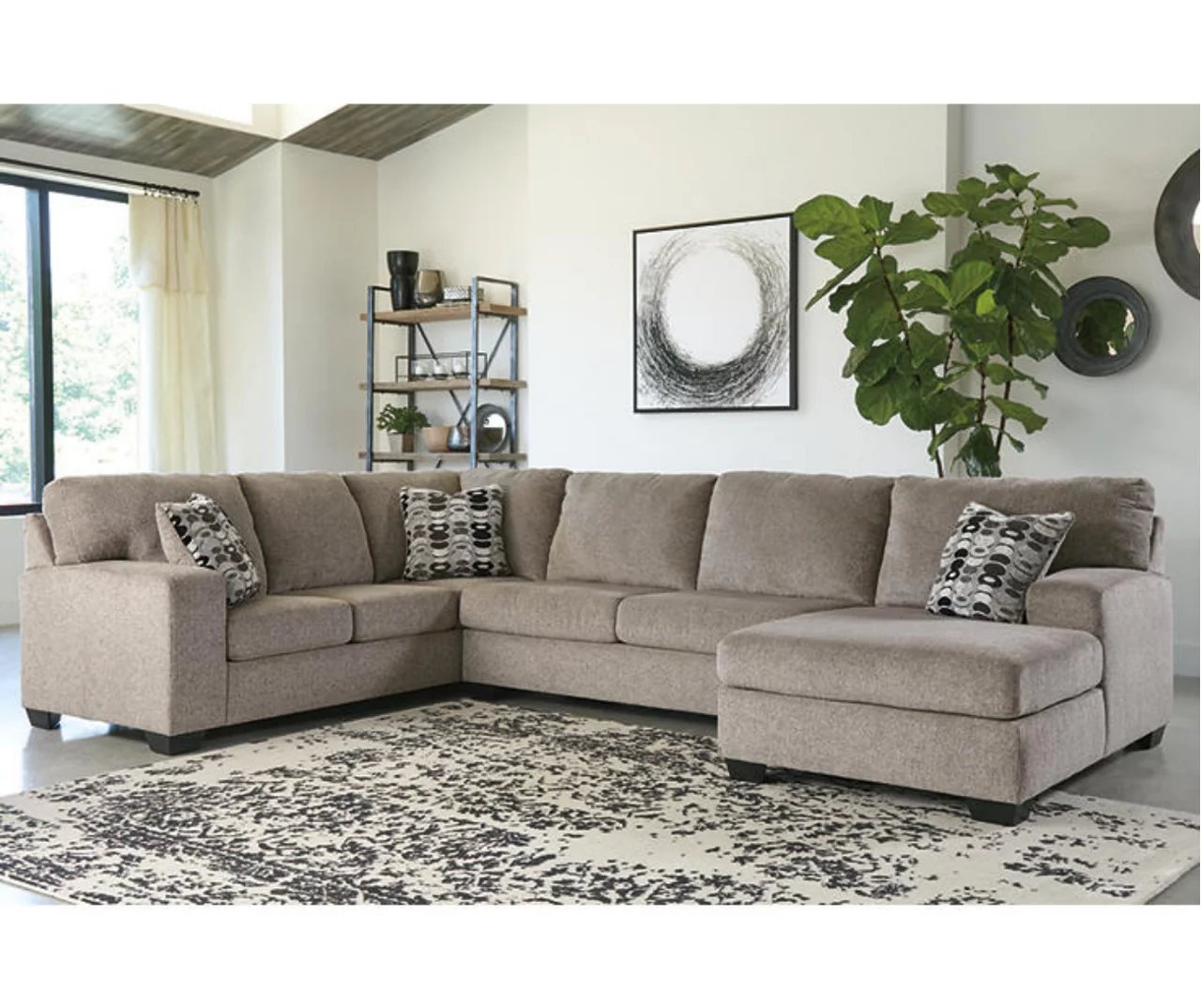 Signature Design By Ashley Ballinasloe Platinum Gray Sectional Signature Design By Ashley Ballinasloe Platinum Gray Sectional -Home Furniture Store combo880002 2
