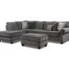 Broyhill Tripoli Slate Sectional & Ottoman Set 2 Broyhill Tripoli Slate Sectional & Ottoman Set -Home Furniture Store combo960001