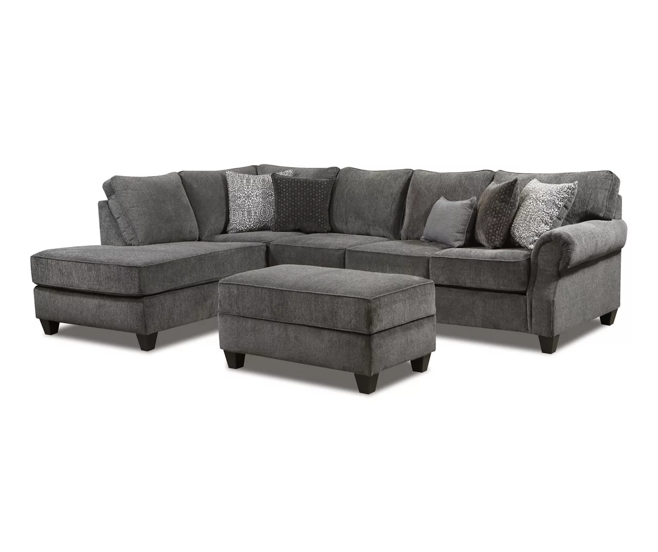 Broyhill Tripoli Slate Sectional & Ottoman Set Broyhill Tripoli Slate Sectional & Ottoman Set -Home Furniture Store combo960001