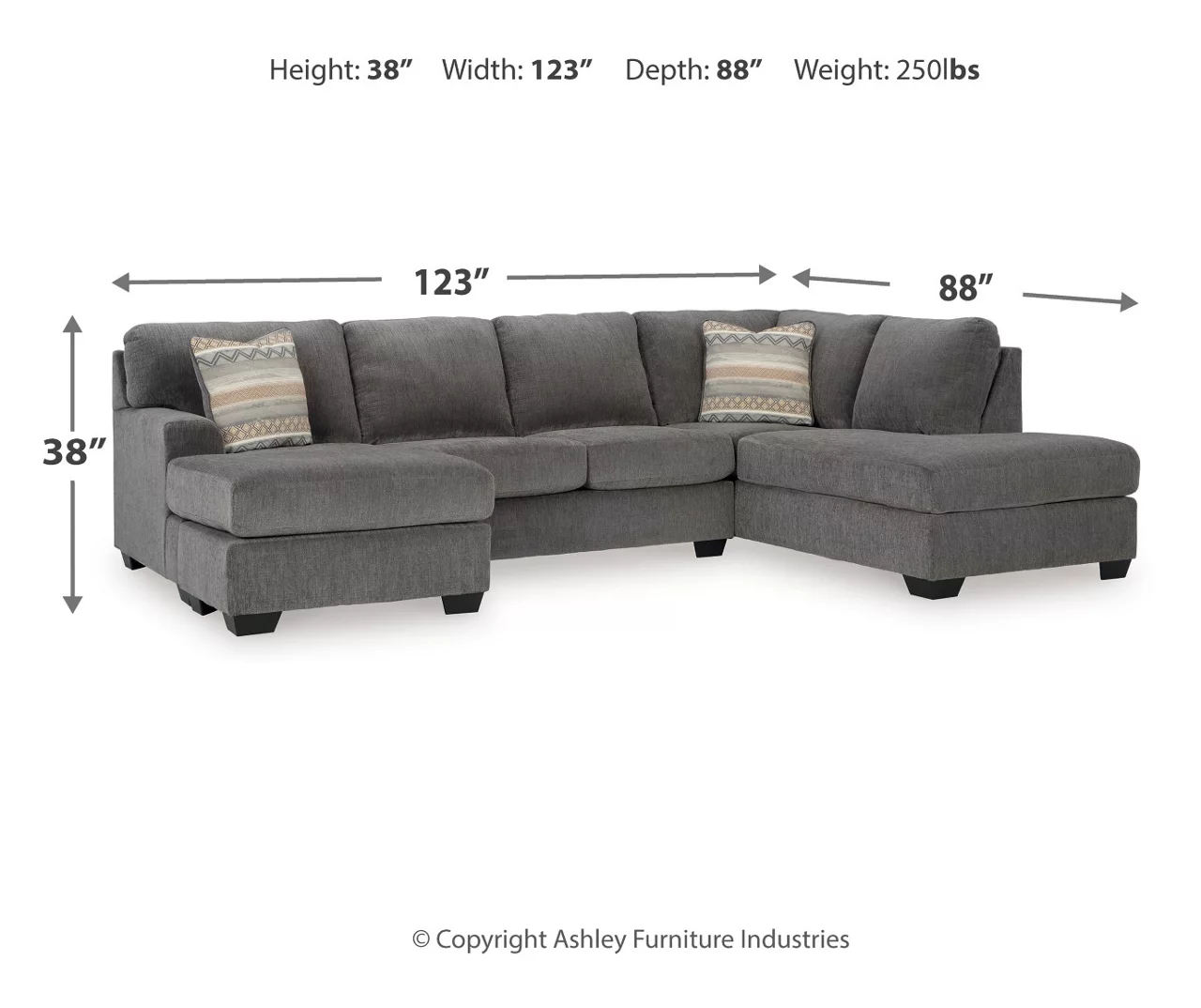 Broyhill Glynn-Cove Iron Sectional Broyhill Glynn-Cove Iron Sectional -Home Furniture Store combo980199 3